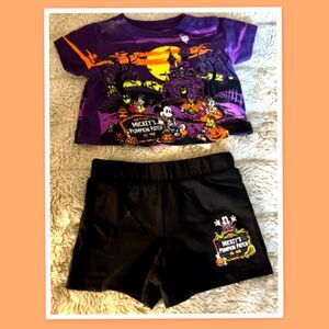 Disney Baby Infant Halloween Short Set - Size 0-3 Months
